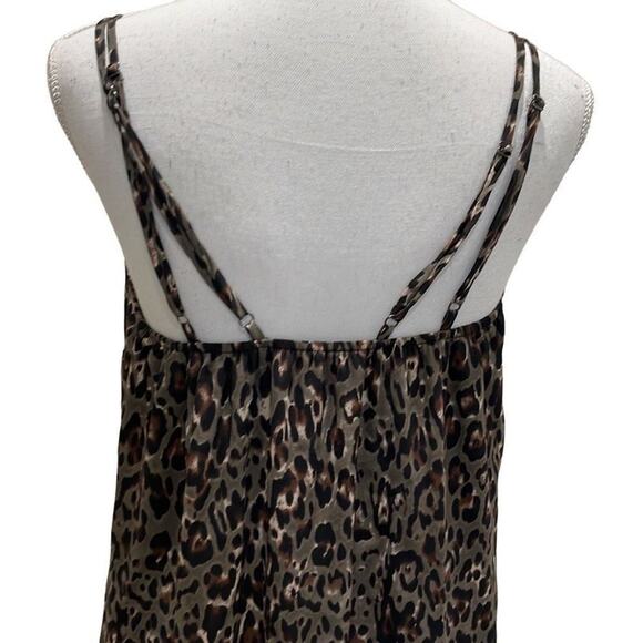 PEYTON JENSEN women's animal print‎ dress small brown black mini - Picture 5 of 5